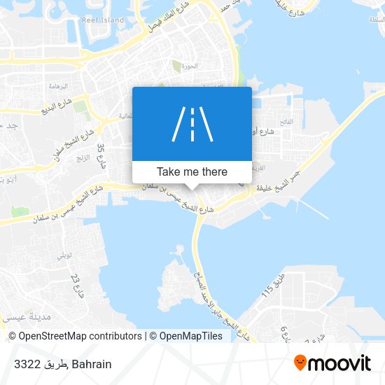 طريق 3322 map