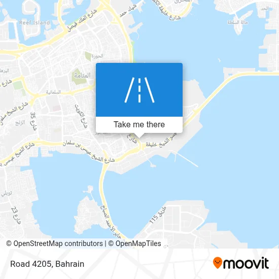 طريق 4205 map