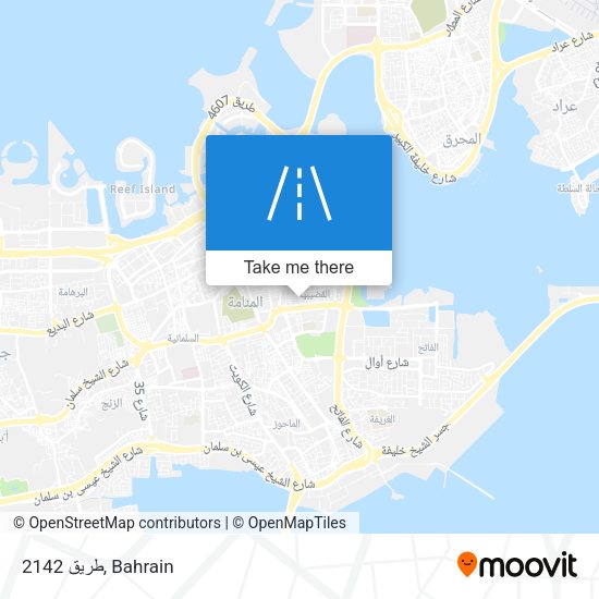 طريق 2142 map