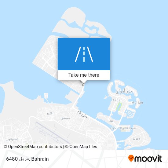 طريق 6480 map