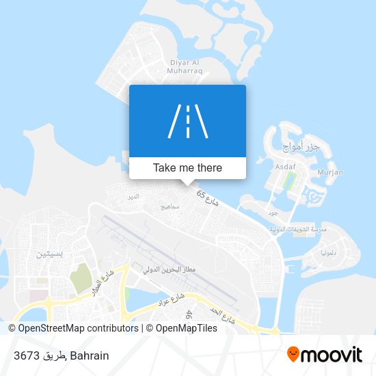 طريق 3673 map