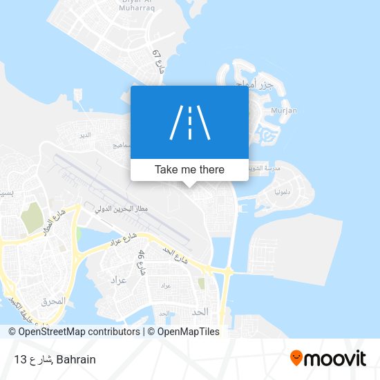شارع 13 map