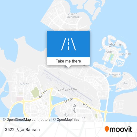 طريق 3522 map