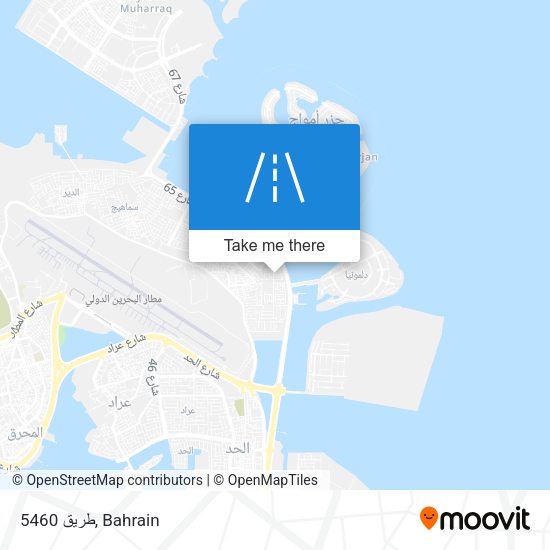 طريق 5460 map