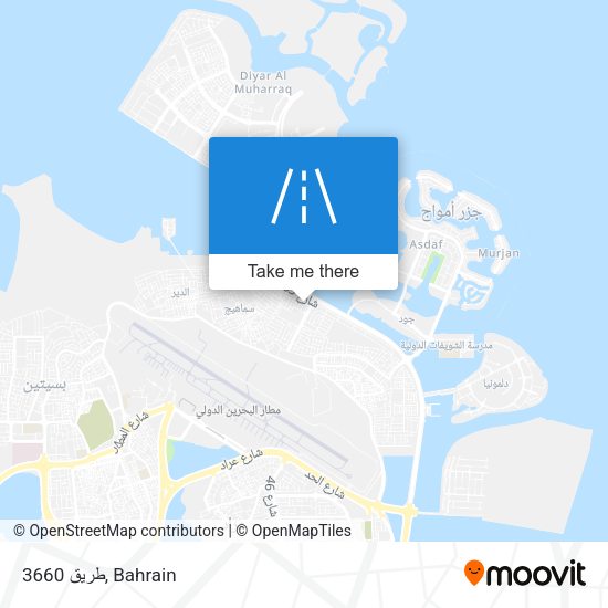 طريق 3660 map