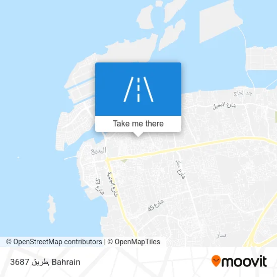 طريق 3687 map