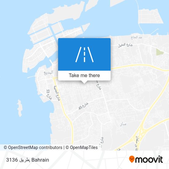 طريق 3136 map