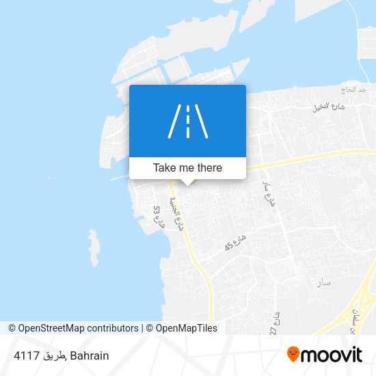 طريق 4117 map