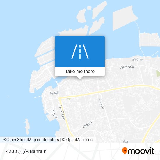 طريق 4208 map