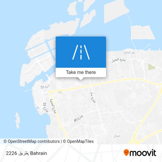 طريق 2226 map