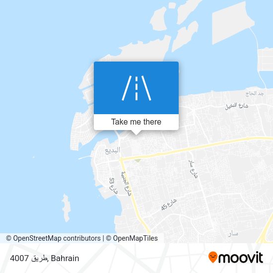 طريق 4007 map