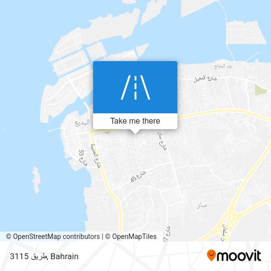 طريق 3115 map