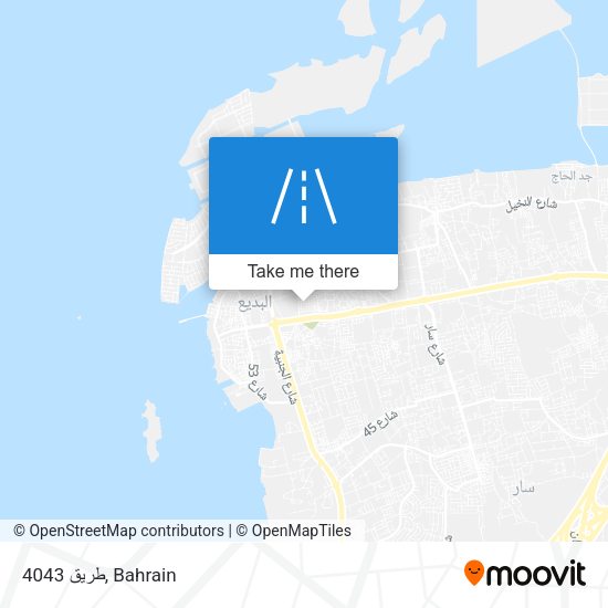 طريق 4043 map