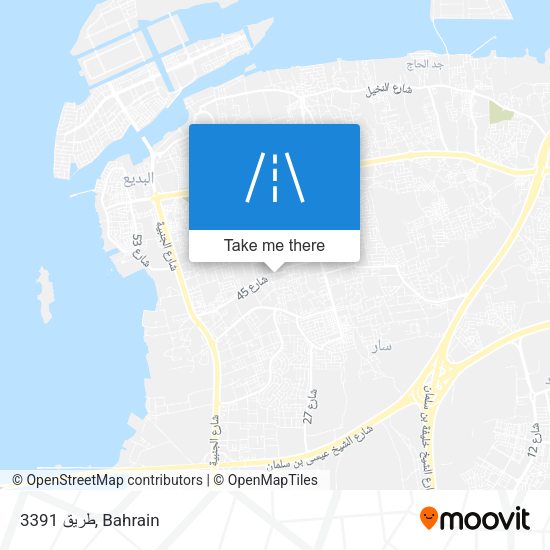 طريق 3391 map