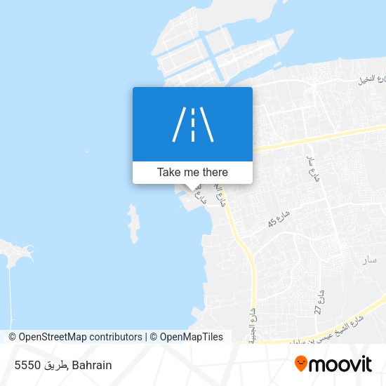 طريق 5550 map