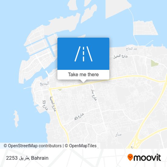 طريق 2253 map