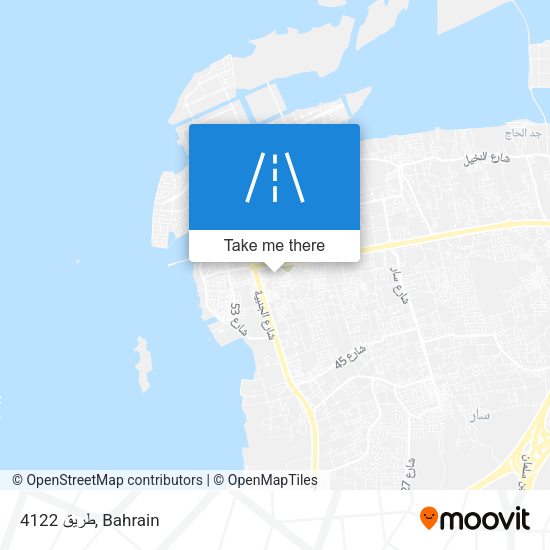 طريق 4122 map