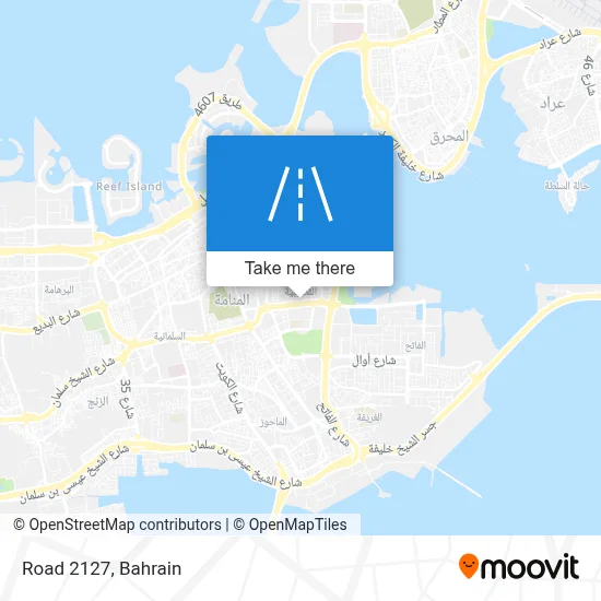 طريق 2127 map