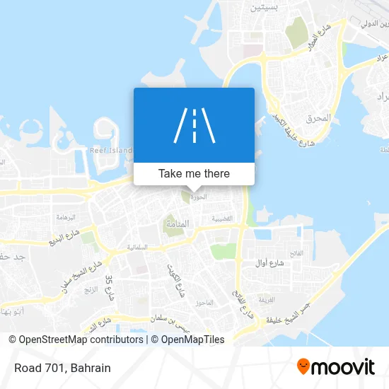 Road 701 map