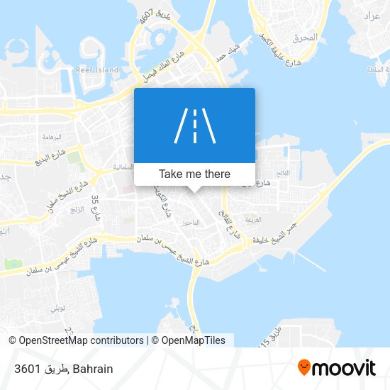 طريق 3601 map