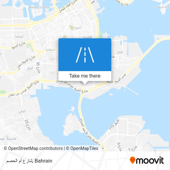 شارع أم الحصم map