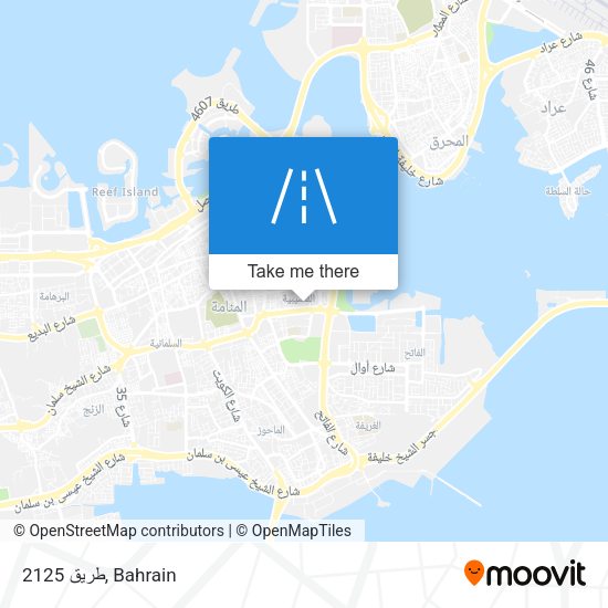 طريق 2125 map