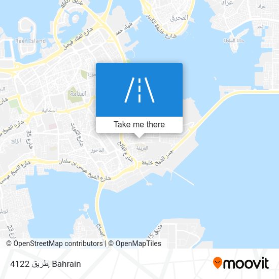 طريق 4122 map