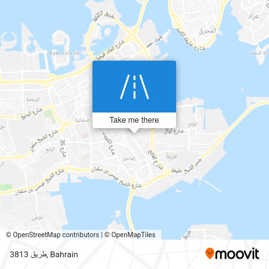 طريق 3813 map