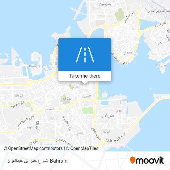شارع عمر بن عبدالعزيز map