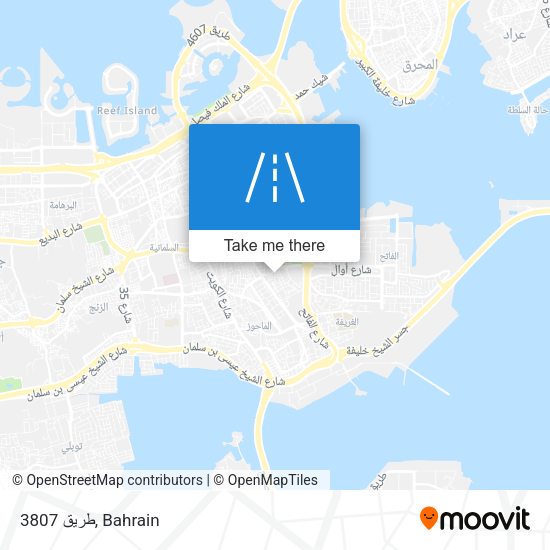 طريق 3807 map