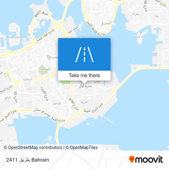 طريق 2411 map