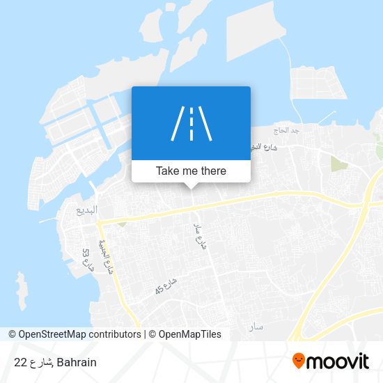شارع 22 map
