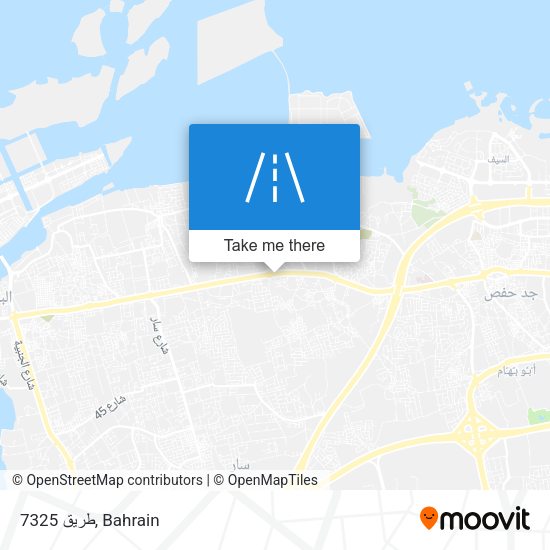 طريق 7325 map