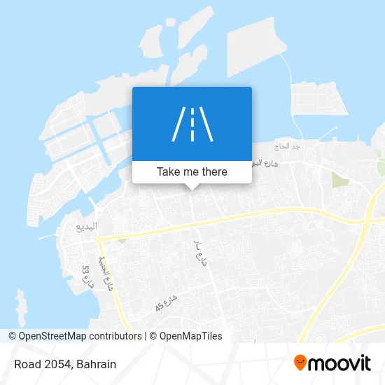 طريق 2054 map