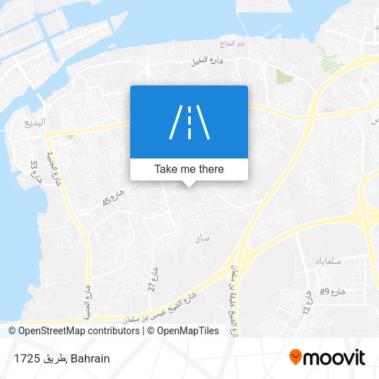 طريق 1725 map