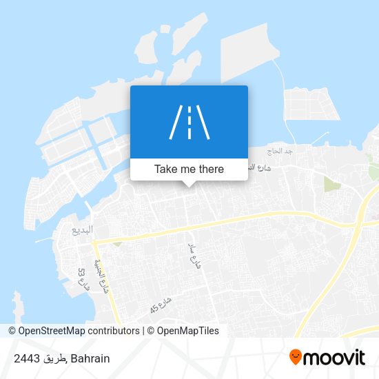 طريق 2443 map