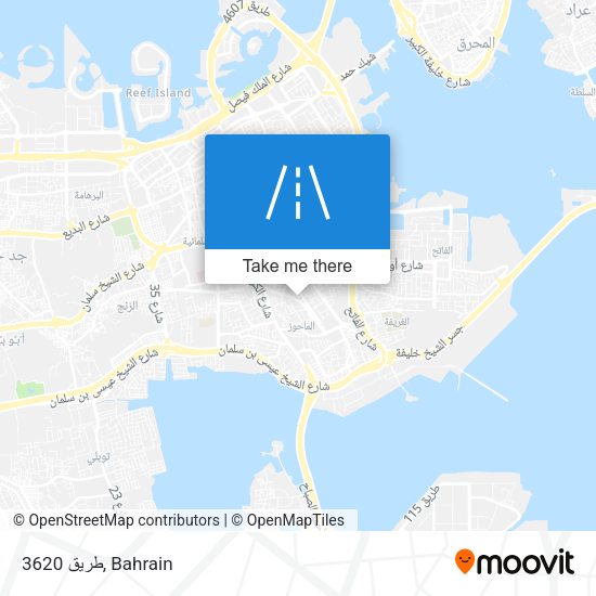 طريق 3620 map