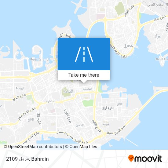 طريق 2109 map