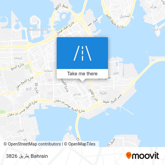طريق 3826 map
