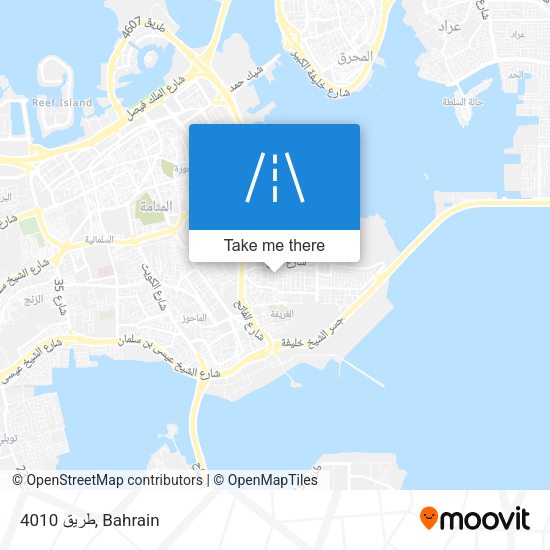 طريق 4010 map