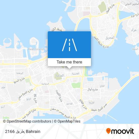 طريق 2166 map