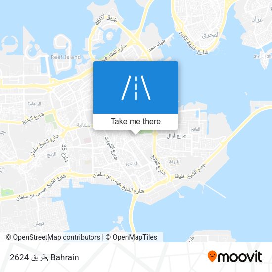 طريق 2624 map