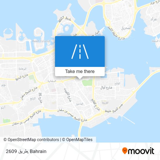 طريق 2609 map