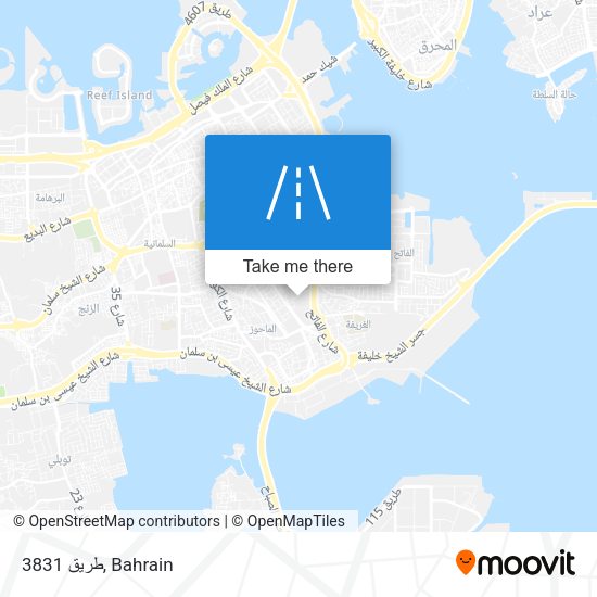 طريق 3831 map