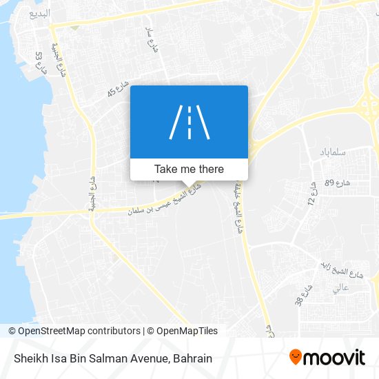 Sheikh Isa Bin Salman Avenue map