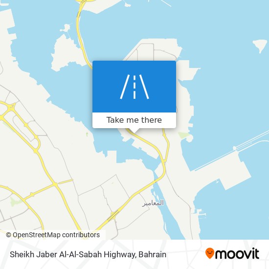 Sheikh Jaber Al-Al-Sabah Highway map