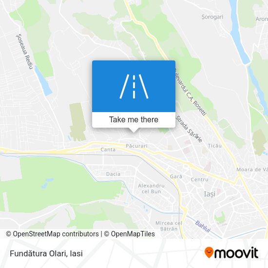 Fundătura Olari map