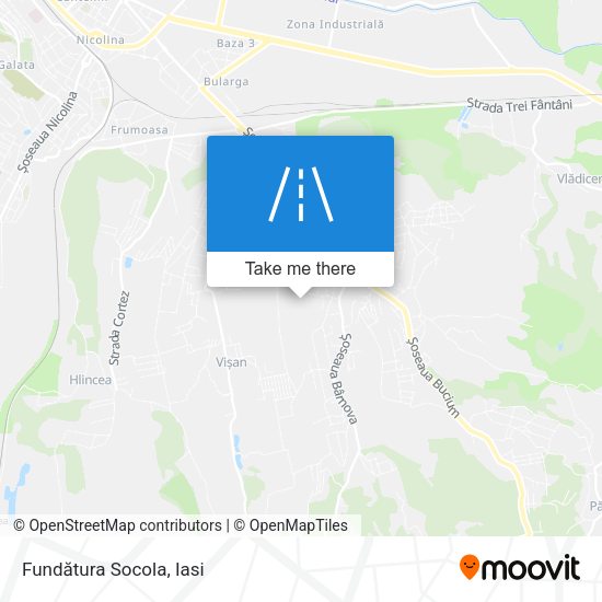 Fundătura Socola map