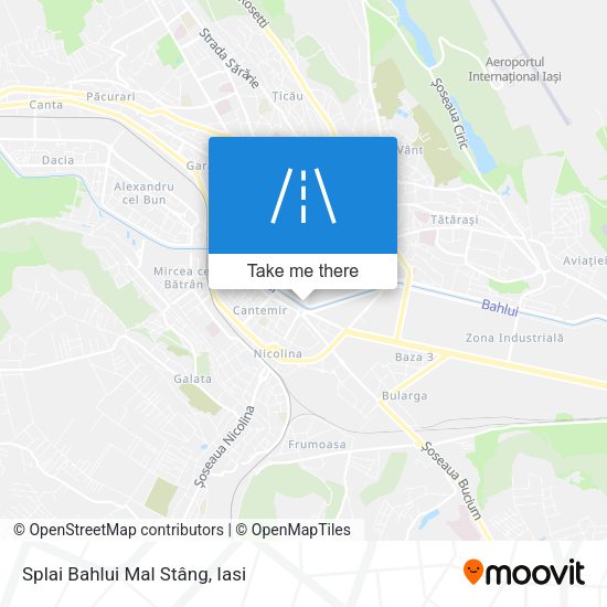 Splai Bahlui Mal Stâng map