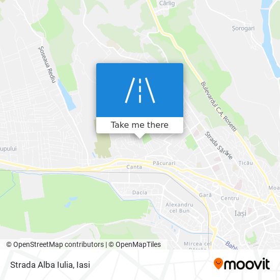 Strada Alba Iulia map